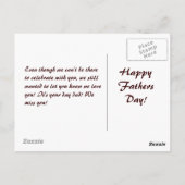 Het landschap, Happy Fathers Day! Briefkaart (Achterkant)