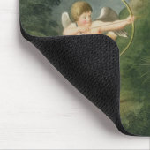 Het landschap met Cupid richtend een pijl op een P Muismat (Hoek)