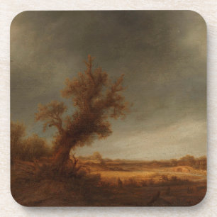 Het landschap met een oude eikel, Adriaen van Osta Bier Onderzetter
