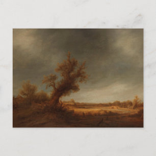 Het landschap met een oude eikel, Adriaen van Osta Briefkaart