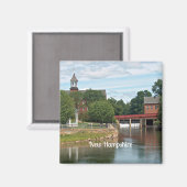 Het landschap New Hampshire Magneet (Voorkant / Achterkant)