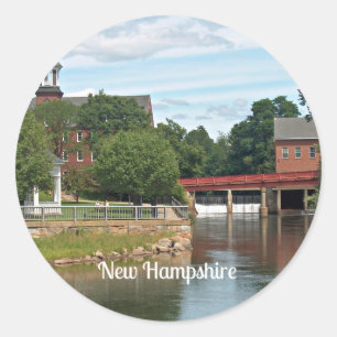 Het landschap New Hampshire Ronde Sticker