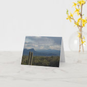 Het Landschap Notecard van de woestijn Kaart (Gele Bloem)