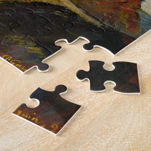 Het landschap Paul Gauguin Old Painting Art Legpuzzel (Zijkant)