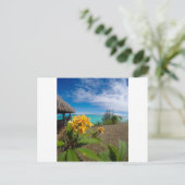 Het landschap van bora bora briefkaart (Staand voorkant)