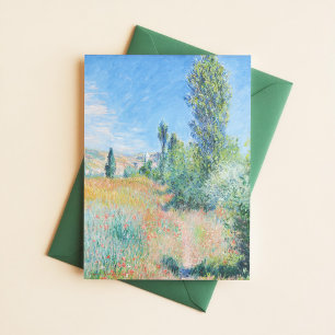 Het landschap van Claude Monet in Ile Saint Martin Briefkaart