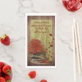 Het landschap van de afdalende bladeren servet (Insitu)