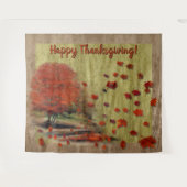 Het landschap van de afdalende bladeren wandkleed (Voorkant (horizontaal))