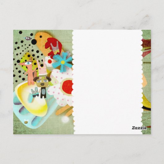 Het landschap van de flora briefkaart (Achterkant)