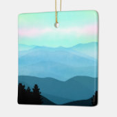 Het landschap van de Great Smoky Mountains Keramisch Ornament (Links)