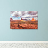 Het landschap van de monument van de vallei, AZ Canvas Afdruk (Insitu (Houten vloer))