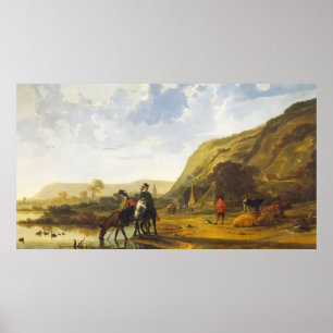 Het landschap van de rivier de Aelbert Cuyp-Poster Poster