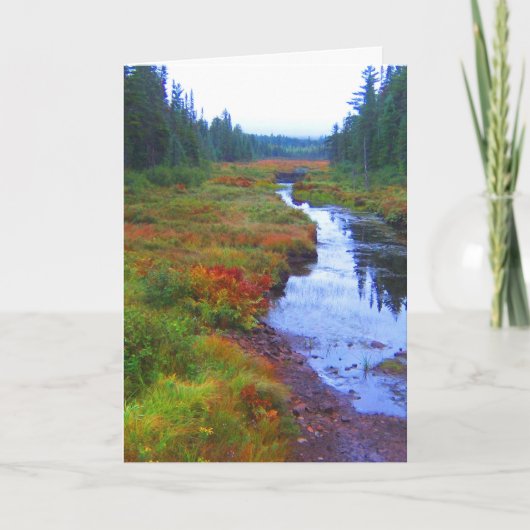 Het Landschap van de Rivier van de herfst Kaart (Voorkant)