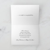 Het Landschap van de samen-winter van eerste Feestdagen Kaart (Binnen)