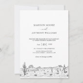 Het landschap van de trekminimalistische woestijn kaart (Voorkant)