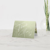 Het Landschap van de waterverf Dank u Sage Groene  Kaart (Voorkant)