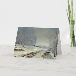 Het Landschap van de winter Feestdagen Kaart