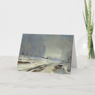 Het Landschap van de winter Feestdagen Kaart