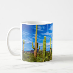 Het landschap van de woestijncactus, Arizona Koffiemok