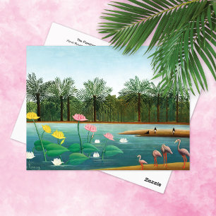 Het landschap van Flamingos Henri Rousseau Briefkaart