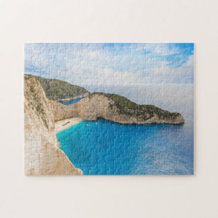 het landschap van het eiland Zakinthos, Griekenlan Legpuzzel