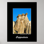 Het landschap van het Poster Cappadocia (Voorkant)