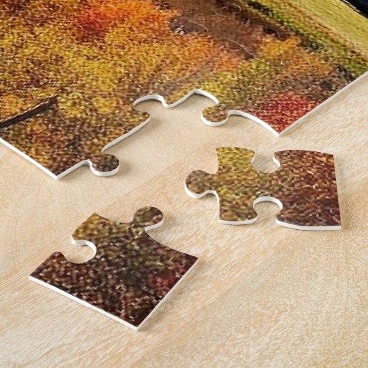 Het landschap van New England, herfst, Legpuzzel (Zijkant)