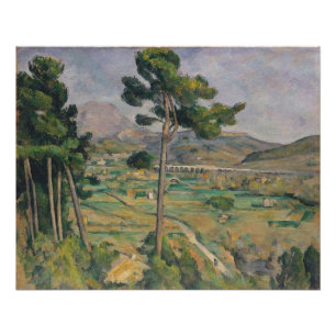Het Landschap van Paul Cezanne   met viaduct Perfect Poster