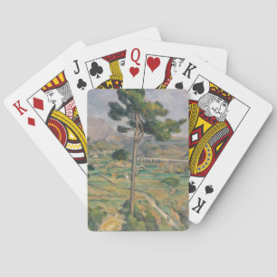 Het Landschap van Paul Cezanne met viaduct Speelkaarten