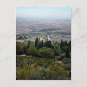 Het Landschap van Pienza Briefkaart (Voorkant)