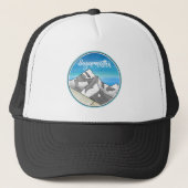 Het landschap van Sagarmatha Mount Everest Trucker Pet (Voorkant)