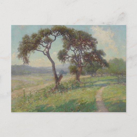 Het landschap van Texas Hill Country, Onderdonk Briefkaart (Voorkant)