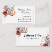 Het landschap van witte en bruine Visitekaartje Informatiekaartje (Voorkant / Achterkant)