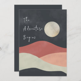 Het landschapsgebergte het avontuur begint te trek kaart