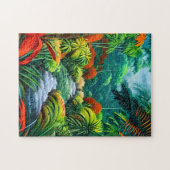 Het LandschapsGezicht van een Oerwoud Legpuzzel (Horizontaal)