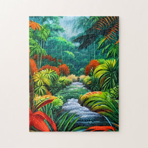 Het LandschapsGezicht van een Oerwoud Legpuzzel