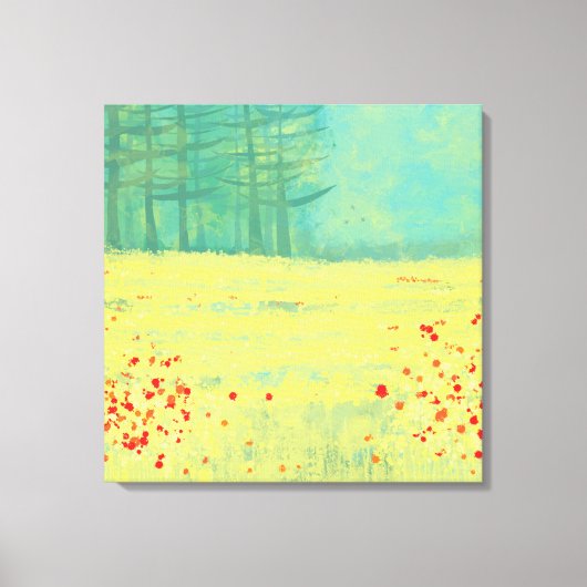 Het Landschapsschilderen van het venster Canvas Afdruk (Voorkant)