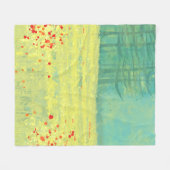 Het Landschapsschilderen van het venster Fleece Deken (Voorkant (Horizontaal))