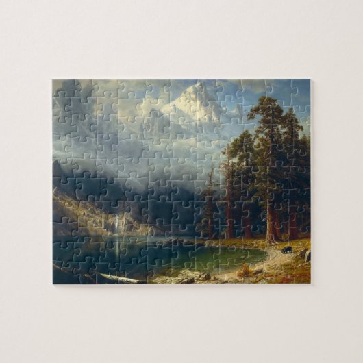 Het landschapsschilderij Albert Bierstadt Legpuzzel (Horizontaal)
