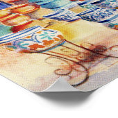 Het landwinkelcanvas afdrukken poster (Hoek)