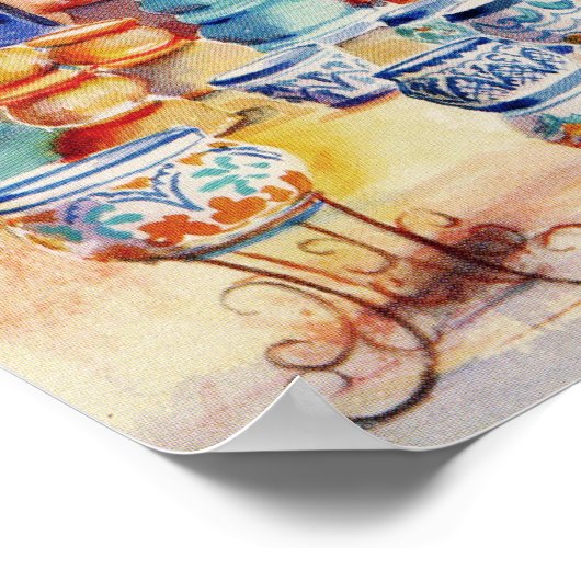 Het landwinkelcanvas afdrukken poster (Hoek)