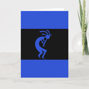 Het lange Blauw van Kokopelli Kaart