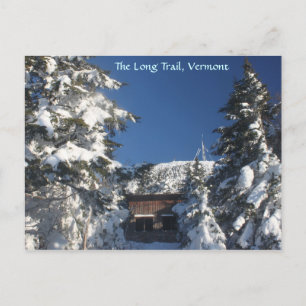 Het lange spoor, Vermont in de winter Briefkaart