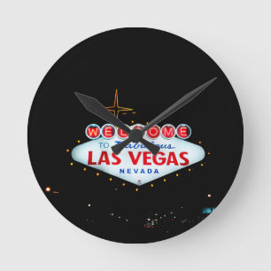 Het Las Vegas-teken - Welkom in Fabulous Las Vegas Ronde Klok