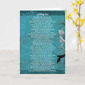 Het laten gaan Gedicht Kaart (Gele Bloem)