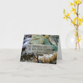 Het laten gaan Parel Notecard Kaart (Gele Bloem)