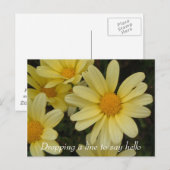 Het laten vallen van een lijn om hallo briefkaart  (Voorkant / Achterkant)