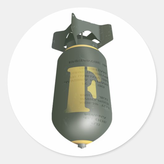 Het laten vallen van F Bomb Ronde Sticker (Voorkant)