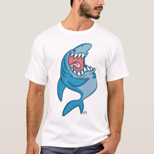 Het Laughing Shark cartoon T-shirt