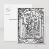 Het leegmaken van de kamerpotten briefkaart (Voorkant / Achterkant)